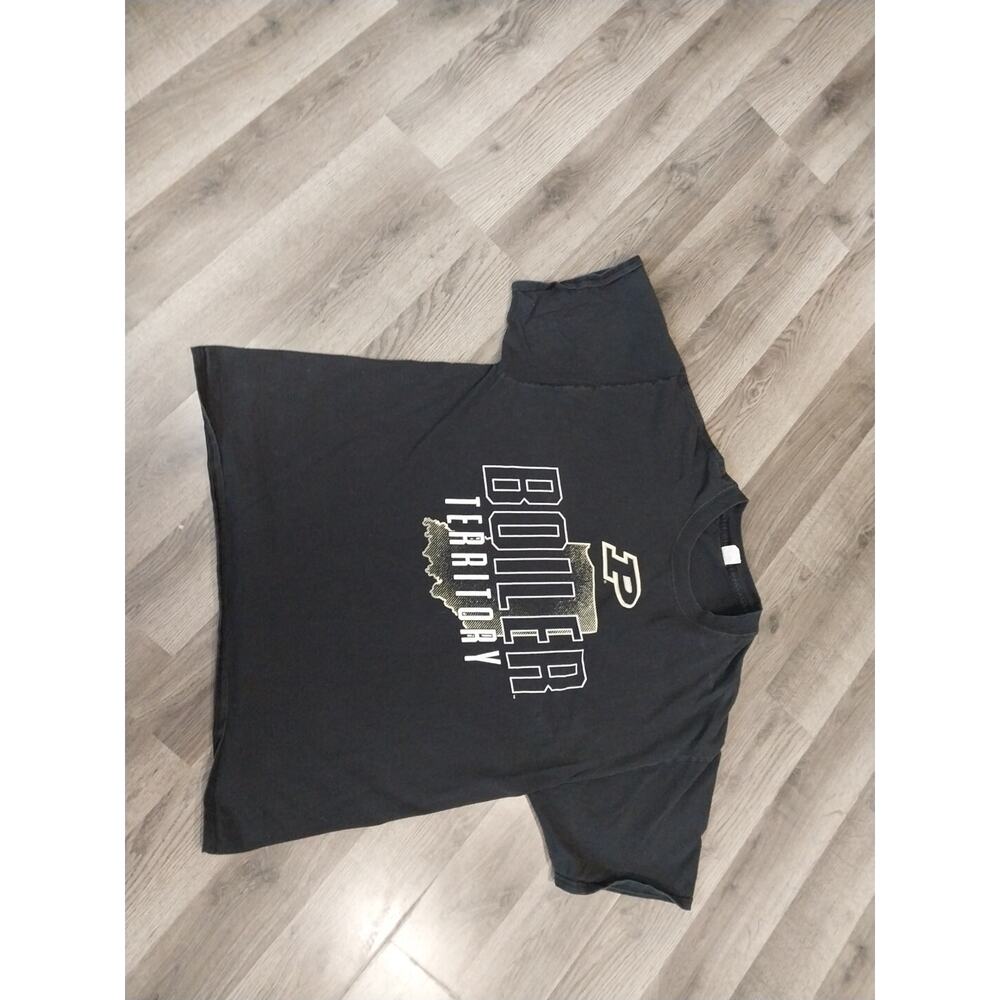 Hanes Mens XL Purdue Boilermakers Territory Tshirt Black